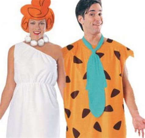 Fred Wilma The Flintstones Fancy Dress Couple Carton Mens Ladies
