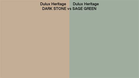 Dulux Heritage Dark Stone Vs Sage Green Side By Side Comparison