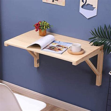 Zdy Fold Down Table Wall Mounted Drop Leaf Table Wall Table Computer