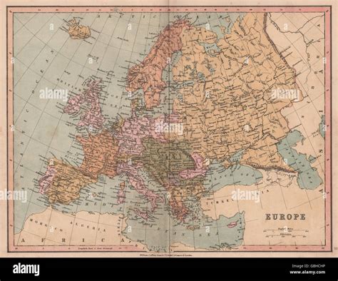 Bayern Germany 1880 Map Europe Political United Germany Marked As