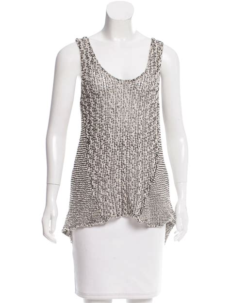 Helmut Lang Sleeveless Open Knit Top Clothing Whelm47169 The Realreal