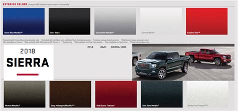 Gmc Sierra Paint Codes And Color Charts 52 Off