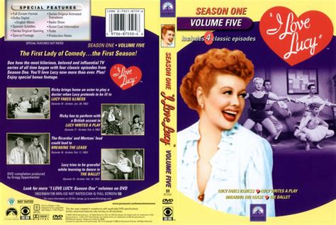 I Love Lucy Season One Volume Five Movie Dvd Scanned Covers I