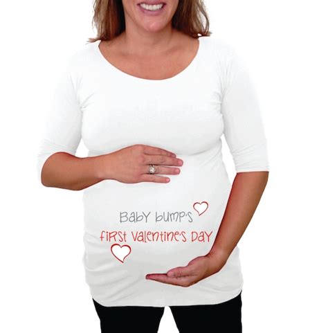 Valentines Day Maternity Shirt Baby Bump By Djammarmaternity