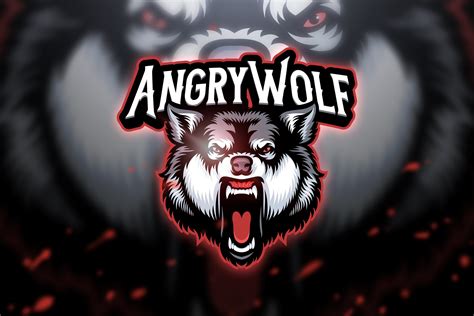 Angry Wolf Mascot And Esport Logo Creative Daddy