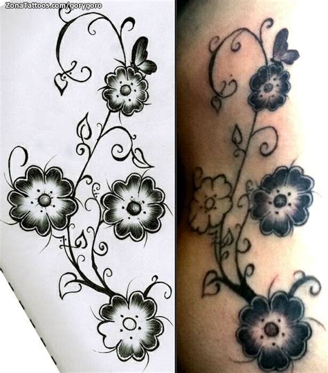 Tattoo Of Flowers Flourish