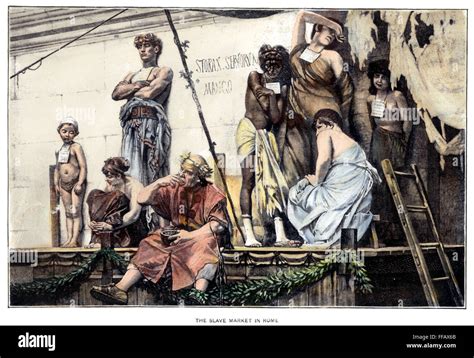 Ancient Rome Slave Market Na Slave Market In Ancient Rome Colored