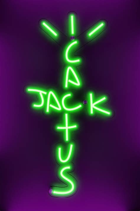 Cactus Jack Neon Sign Cactus Jack Led Neon Sign Cactus Jack Neon