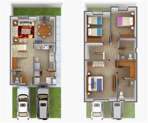 Plano De Duplex De 3 Dormitorios