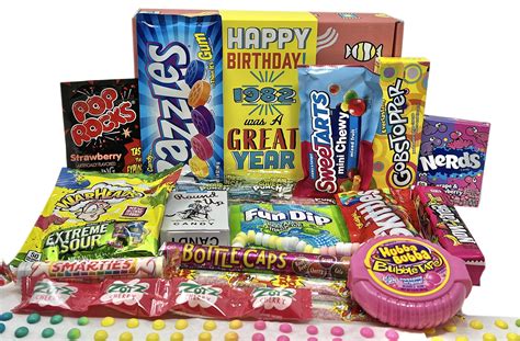 Buy Retro Candy Yum ~ 1982 41st Birthday Nostalgic Candy T Basket