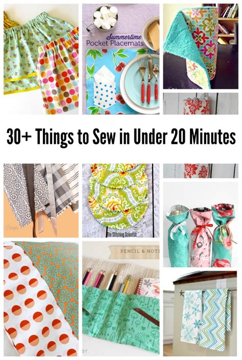 Beginner Sewing Projects 30 Things To Sew In Under 20 Minutes The