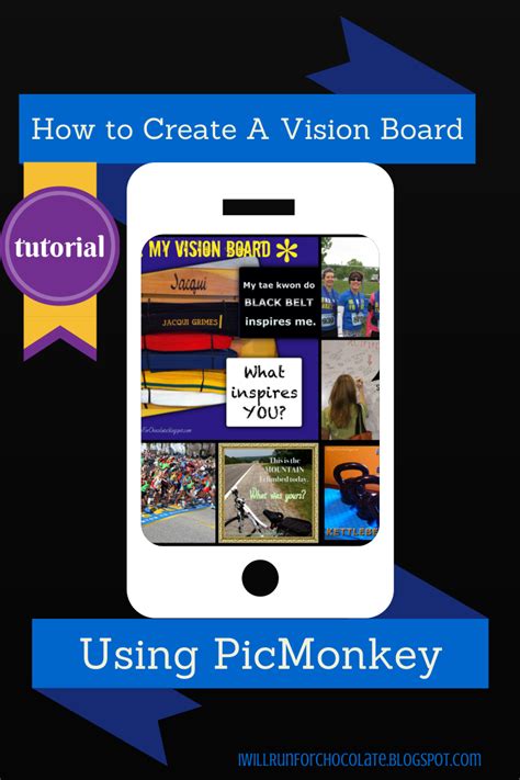 Tutorial How To Create A Fitness Vision Board Using Picmonkey Diet