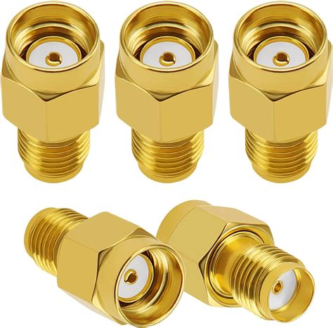 Tengko Sma Male Plug To Rp Sma Female Rf Straight Connector Gold