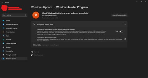 I Cant Change The Channel In Windows Insider Program Rwindowsinsiders