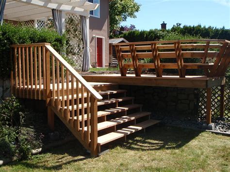 Deck Stairs And Bench Victoriarenovationsca