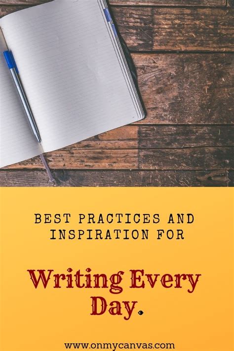 How To Write Every Day My Journey As A Writer On My Canvas Write