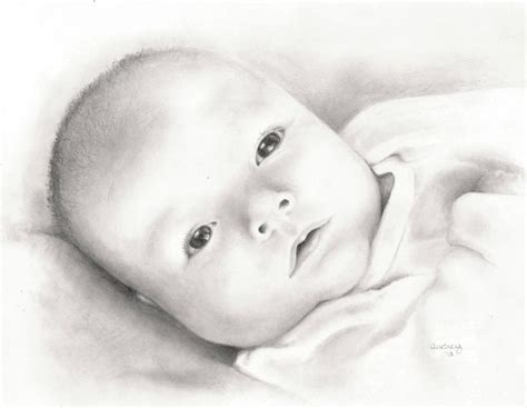 Sketch Drawing Of Newborn Baby Custom Newborn Drawing Baby