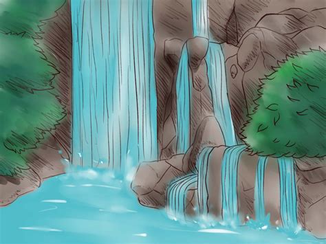 Simple Waterfall Drawing At Getdrawings Free Download