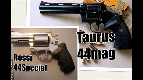 Taurus 44 Magnum Vs Rossi 44 Special Youtube