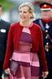 Perfect in pink and plum: Sophie Wessex looks lovely in ladylike frock ...