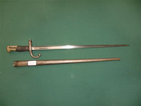 French Bayonet 1880 With Scabbard Est £30 £50 Lot 17