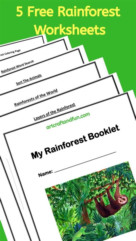Free Printable Rainforest Worksheets Rainforest Activities Rainforest Rainforest Theme