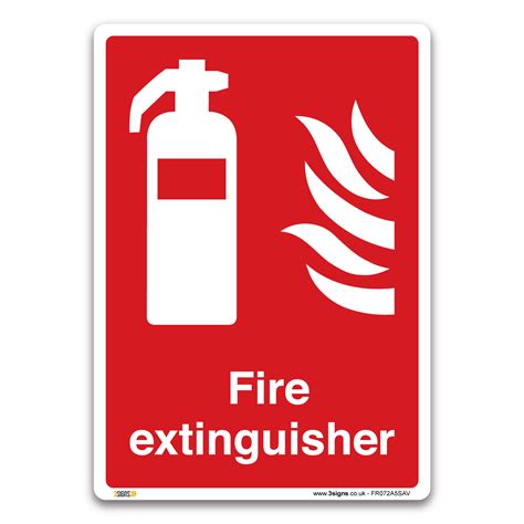 Fire Extinguisher Sign Medipost Self Adhesive Vinyl In
