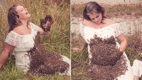 Download the perfect mom pictures. Mom From Viral Maternity Photo Shoot Featuring 20,000 Bees ...