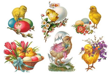 Easter Chick Vintage Art Free Stock Photo Public Domain Pictures