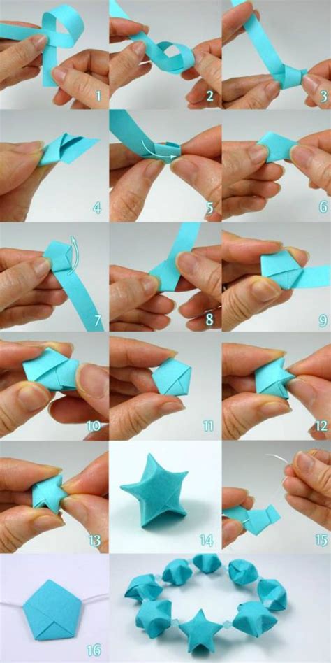 Make Folded Paper Stars Origami Lucky Star Origami Crafts Paper Crafts