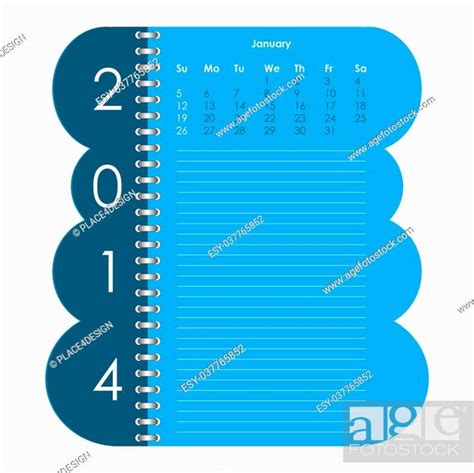 Vector Calendar For 2014 Stock Vector Vector And Low Budget Royalty