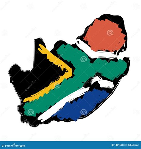 Map Flag South Africa Stock Vector Illustration Of Represent 14515903