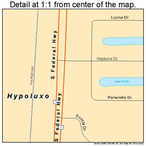 Hypoluxo Florida Street Map 1233150