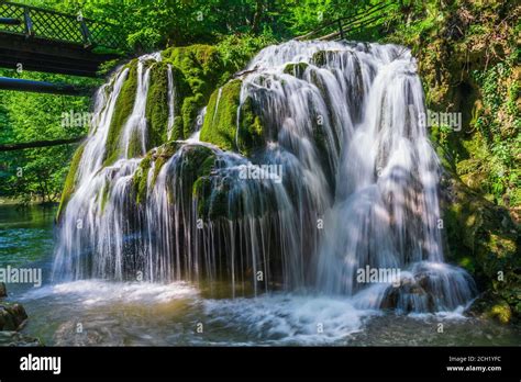 Waterfall Bigar Caras Severin Romania Located At The Intersection