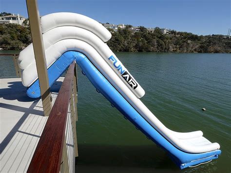 Inflatable Boat Dock Slide Lake Water Toys Funair