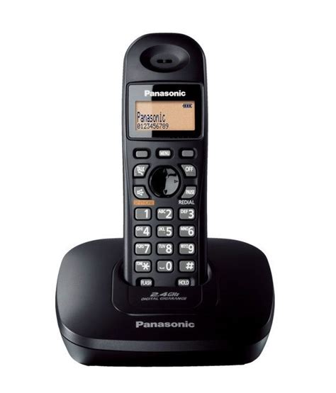 Buy Panasonic Kx Tg3611 Sxb Cordless Landline Phone Black With