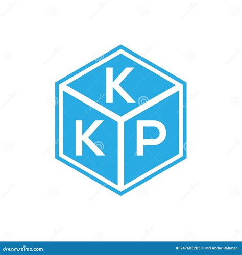 Kkp Letter Logo Design On Black Background Kkp Creative Initials