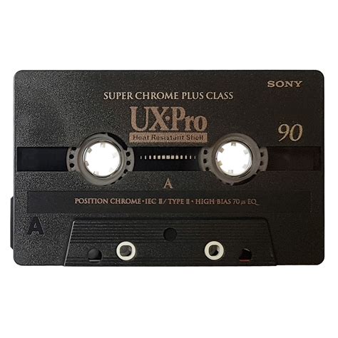 Sony UX-Pro 90 chrome blank audio cassette tapes - Retro Style Media