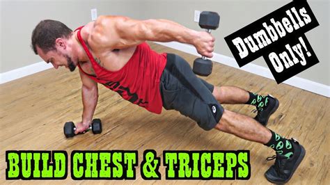 Intense 8 Minute Dumbbell Chest And Tricep Workout Youtube