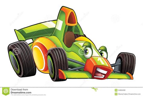 Cartoon Sports Car Racing Stock Illustration Image 54858490