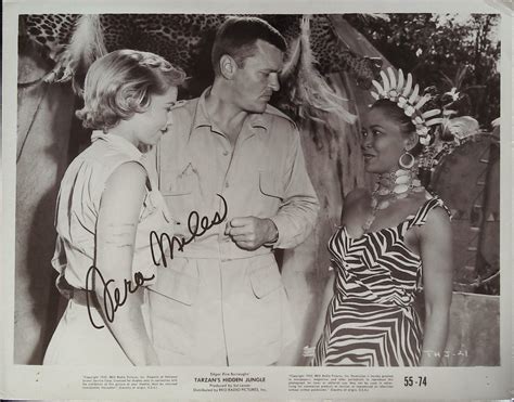 Tarzan S Hidden Jungle X Still SIGNED Vera Miles By Directed By Harold D Schuster