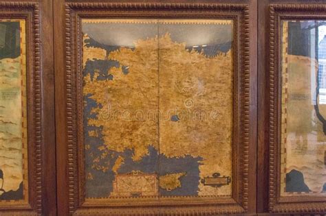 Palazzo vecchio offers roman ruins, a medieval fortress and amazing renaissance chambers and paintings. Cartography Map In The Hall Of Geographical Maps In Palazzo Vecchio, Florence, Tuscany, Italy ...