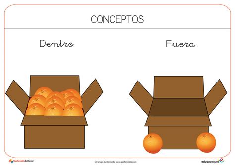 Recursos Para El Aula Trabajamos Los Conceptos Dentro Fuera