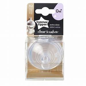Tommee Tippee Ultra 0m Size 2 Slow Flow Teats 2 In A Pack Bpa Free