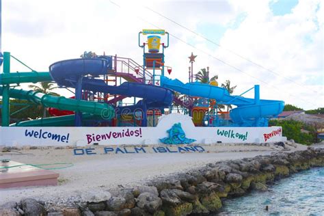 Waterpark Do Resort Da Ilha Da Palma Em Aruba Imagem Editorial Imagem