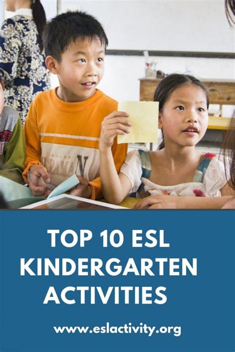 Esl Activities For Kindergarten Top 25 To Try Out In Your Class