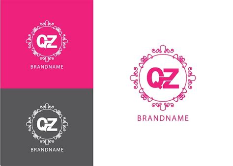 Premium Vector Modern Monogram Initial Letter Qz Logo Design Template