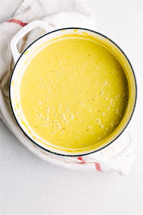 Creamy Vegan Potato Leek Soup The Green Creator