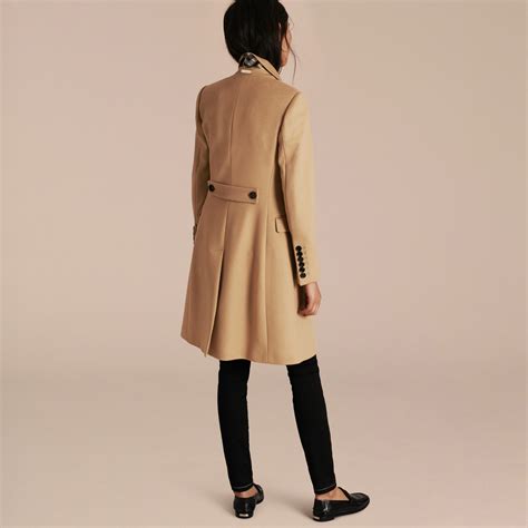 Tailored Wool Cashmere Coat In Camel Women Burberry United States