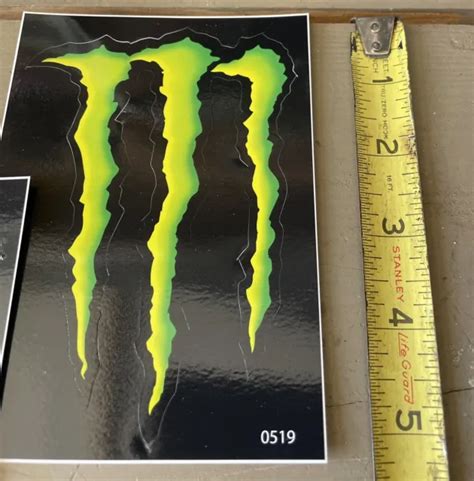 Monster Energy Drink Logo Claw 5 Inch Sticker Decal Sponsor Kit Sheet 5 00 Picclick